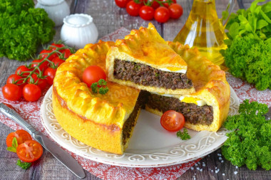 Пирог с ливером в духовке
