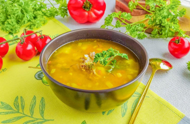 Суп гороховый классический с мясом
