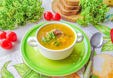 Суп гороховый классический с мясом