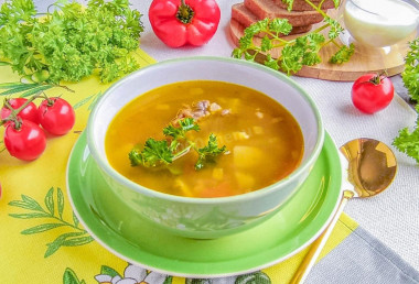 Суп гороховый классический с мясом