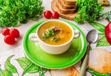 Суп гороховый классический с мясом