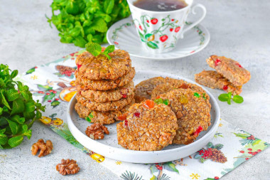 Овсяное печенье без муки и масла