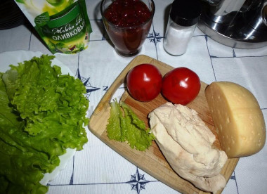 Рецепт - Салат грудка, помидоры, фасоль, сыр - Шаг 1 - Приготавливаем все необходимые продукты.