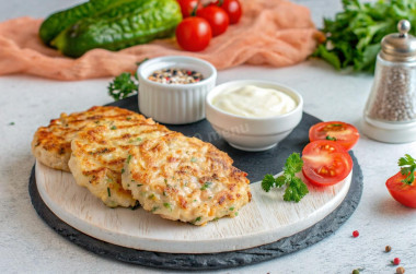 Куриные котлеты с крахмалом рубленные