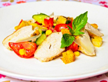 Салат Эдельвейс с курицей