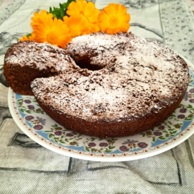 Шоколадный пирог без яиц, лёгкий, как облачко
