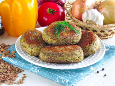 Чечевичные котлеты постные