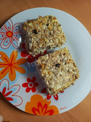 гречневая запеканка с творогом и бананом