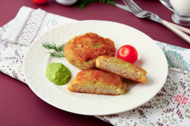 Колдуны из картофеля с фаршем по белорусски