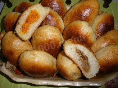 Пирожки на кефире в духовке с разными начинками