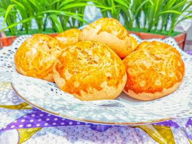 Пышки на рассоле в духовке