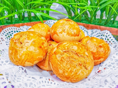 Пышки на рассоле в духовке