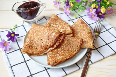 Кружевные блинчики на кефире