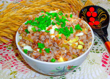 Гречка с яйцом
