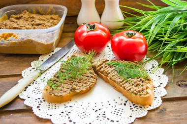 Паштет из печени говяжьей с морковью