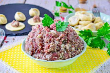Фарш для пельменей из говядины и свинины