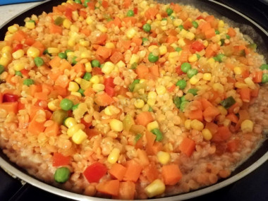 Чечевица с овощами по мексикански