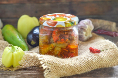 Баклажаны по корейски на зиму