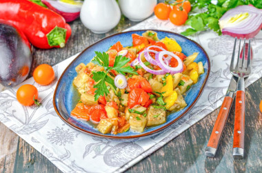 Хоровац армянский салат с печеными овощами