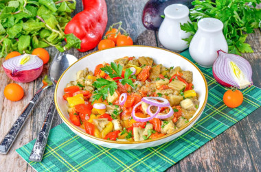 Хоровац армянский салат с печеными овощами