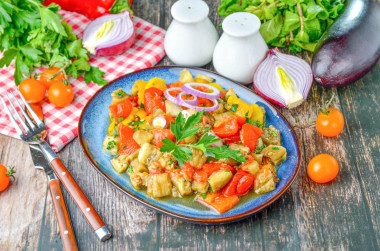 Хоровац армянский салат с печеными овощами