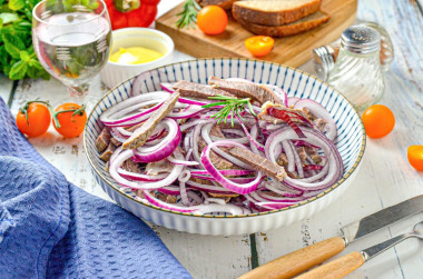 Салат Мужские слезы с говядиной