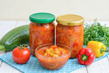 Острые кабачки на зиму