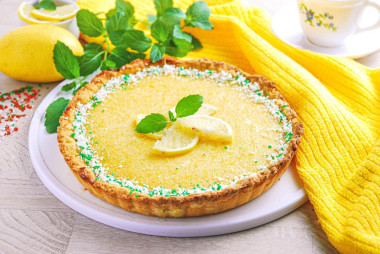 Пирог с лимонной начинкой