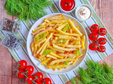 Замороженная картошка фри в аэрогриле