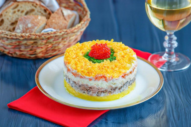 Салат Мимоза с тунцом