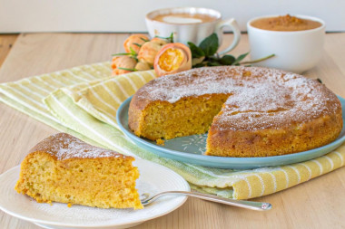 Тыквенный пирог в мультиварке