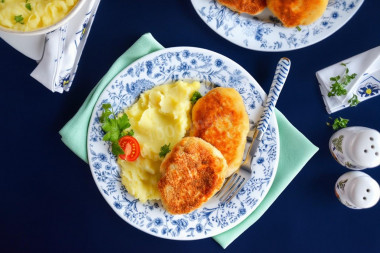 Котлеты из куриного фарша на сковороде