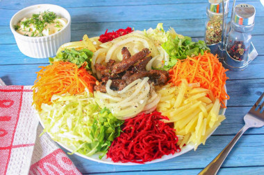 Салат чафан классический с говядиной