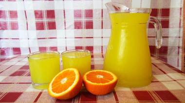Напиток из апельсинов и лимона домашний