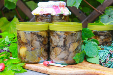 Грибы маринованные на зиму с уксусом