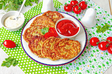 Кабачковые оладьи с псиллиумом