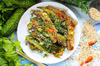 Жареные огурцы