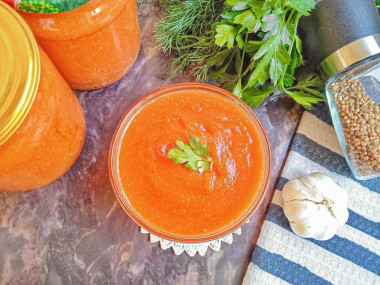 Кетчуп из кабачков на зиму с томатной пастой