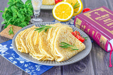 Постные блины на поминки