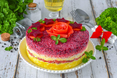 Салат Семга под шубой