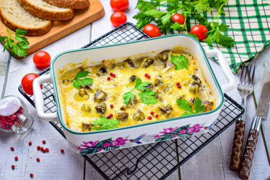 Мясо в сливках в духовке