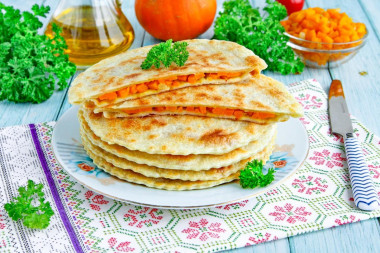 Лепешка с тыквой