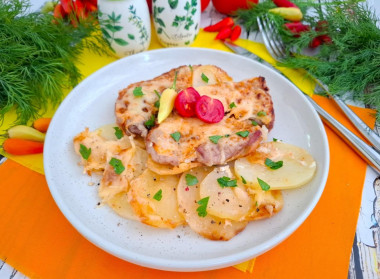 Мясо по французски в аэрогриле из свинины