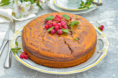 Зебра торт классический советского времени