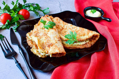 Бризоль из курицы на сковороде