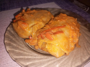 Голубцы замороженые с овощами запеченые в духовке