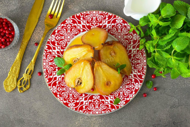 Груша в аэрогриле запеченная