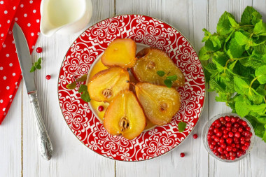 Груша в аэрогриле запеченная