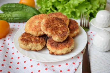 Куриные котлеты без хлеба