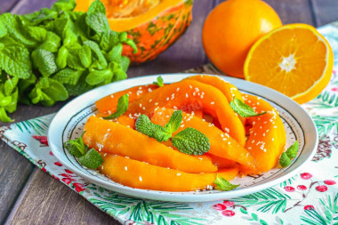 Тыква запеченная в духовке с медом